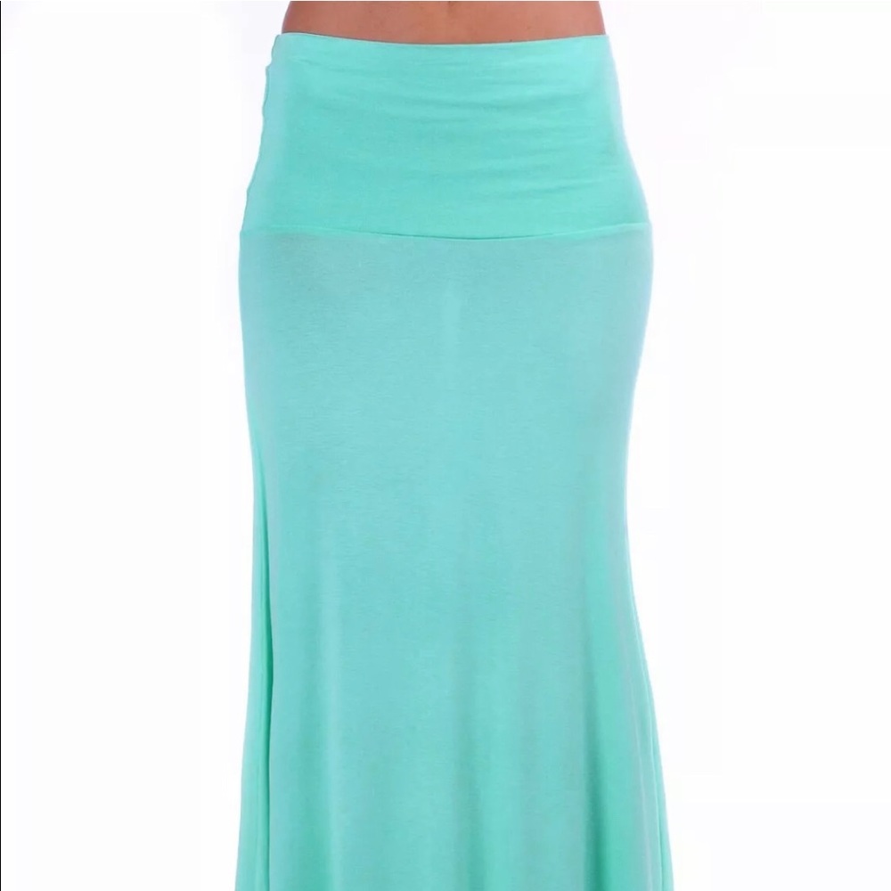 Women’s Seafoam Blue Long XL Maxi Skirt
